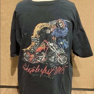 Vintage 2005 biketoberfest Harley Grim reaper Short Sleeve